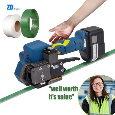 satın al 12mm 19mm PP PET Pil ile çalışan Plastik Bağlama Aracı Karton Palet Elektrik Bağlama Makineleri online manufacture