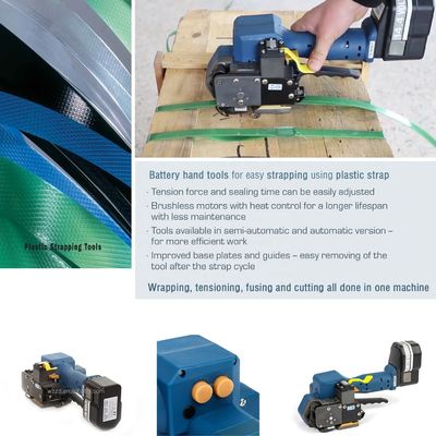 satın al Sürtünme kaynak prensibi Pil ile çalışan plastik bantlama aracı 3 in 1 ambalajlama için kombinasyon makinesi online manufacture