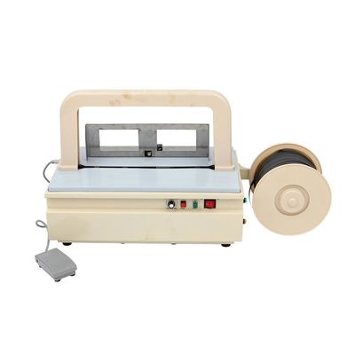 Mini Güç Masası Kemerleme Makinesi Yarım Otomatik Plastik Tepsiler Masa Üstü Banding Makinesi