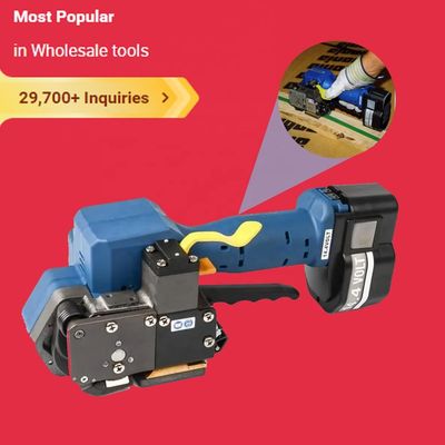 220V şarj edilebilir pil ile çalışan bantlama aracı bant 0,5 mm palet bantlama ekipmanları